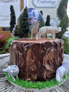 wolf custom cake