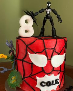 spiderman custom cake